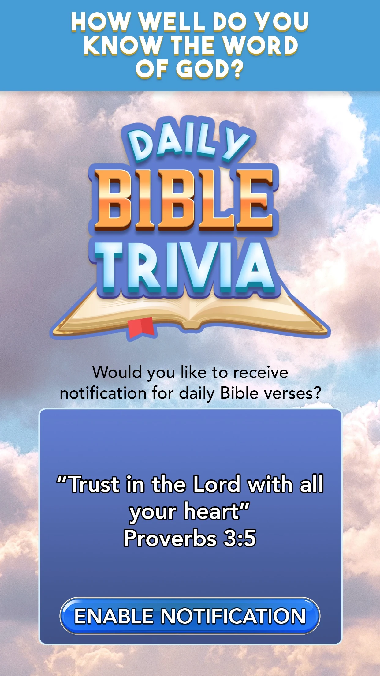 Daily Bible Trivia screenshot